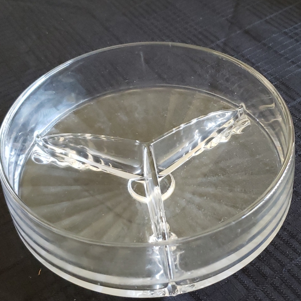 Glass Divided Serving Dish.